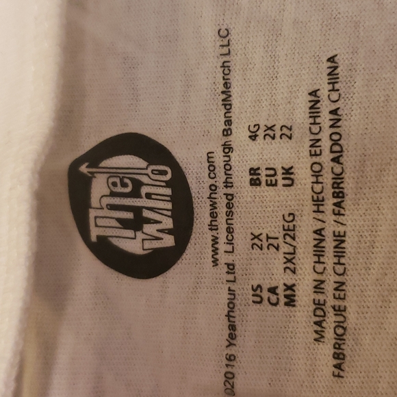 EUC Cutout The Who Shirt Size 2X - Picture 2 of 2